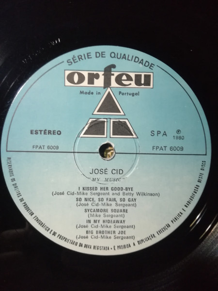 José Cid - My Music | Orfeu (6009) - 3