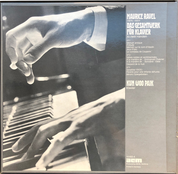 Maurice Ravel , Kun Woo Paik - Das Gesamtwerk Für Klavier (zu zwei Händen) | ACM (10 002) - 2