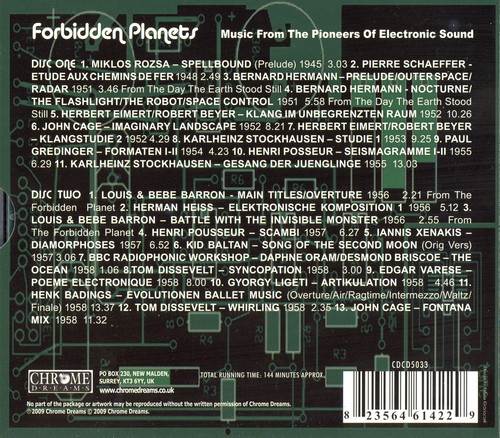 Various - Forbidden Planets (Music From The Pioneers Of Electronic Sound) | Chrome Dreams (CDCD5033) - 2 Various - Forbidden Planets (Music From The Pioneers Of Electronic Sound) | Chrome Dreams (CDCD5033) - 2