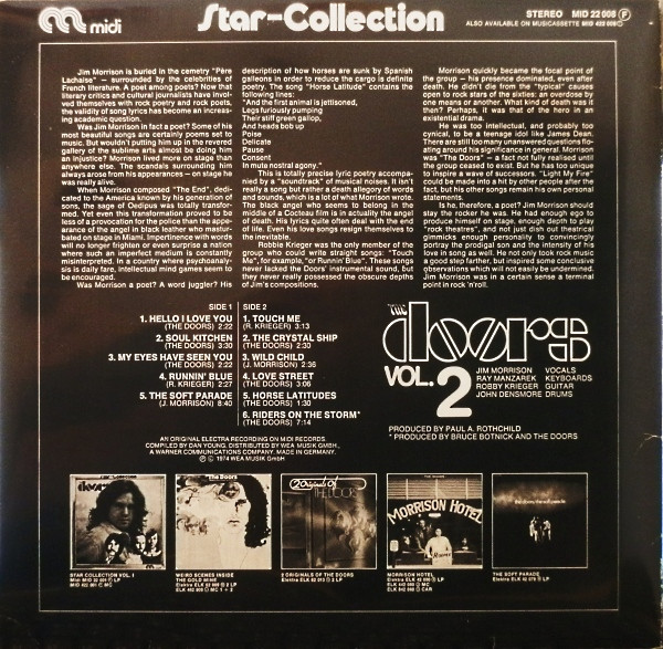 The Doors - Star-Collection Vol.2 | Midi (MID 22 008) - 2 The Doors - Star-Collection Vol.2 | Midi (MID 22 008) - 2