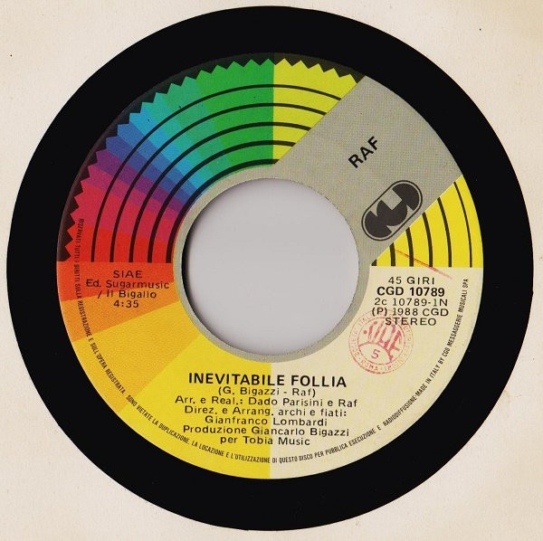 RAF - Inevitabile Follia | CGD (CGD 10789) - 3