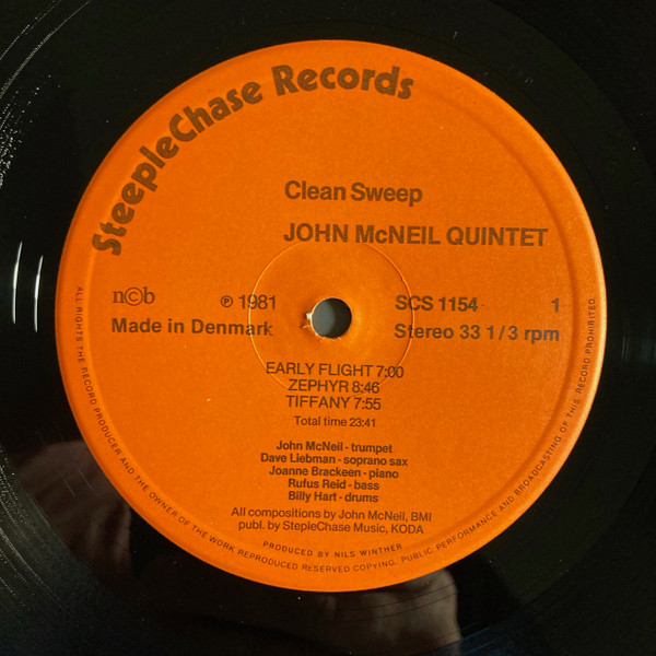John McNeil Quintet - Clean Sweep | SteepleChase (SCS-1154) - 3