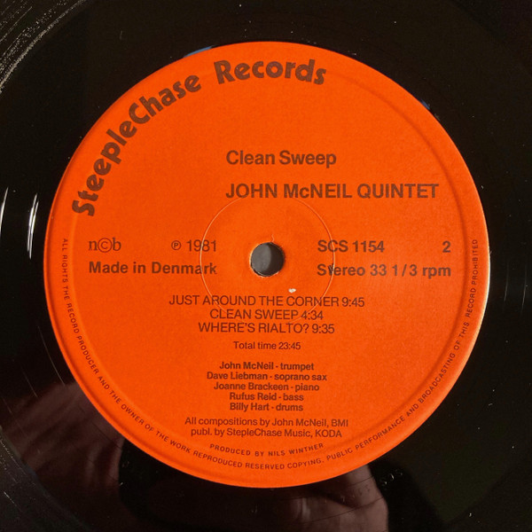 John McNeil Quintet - Clean Sweep | SteepleChase (SCS-1154) - 4