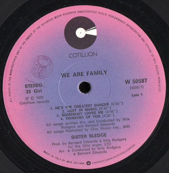 Sister Sledge - We Are Family | Cotillion (W 50587) - 2 Sister Sledge - We Are Family | Cotillion (W 50587) - 2