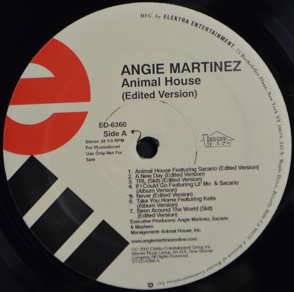 Angie Martinez - Animal House (Clean & Dirty LP) | Elektra (ED-6360) - 2
