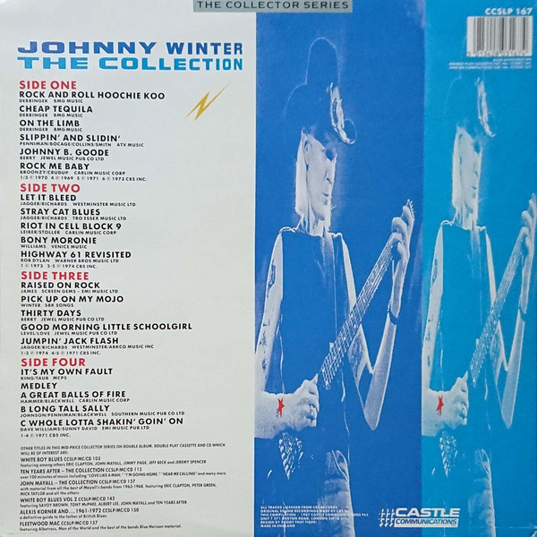 Johnny Winter - The Collection | Castle Communications PLC (CCSLP 167) - 4 Johnny Winter - The Collection | Castle Communications PLC (CCSLP 167) - 4