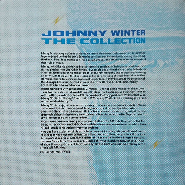 Johnny Winter - The Collection | Castle Communications PLC (CCSLP 167) - 2 Johnny Winter - The Collection | Castle Communications PLC (CCSLP 167) - 2