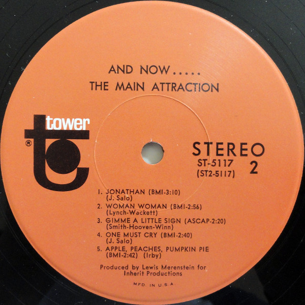 The Main Attraction - And Now ..... The Main Attraction | Tower (ST-5117) - 4 The Main Attraction - And Now ..... The Main Attraction | Tower (ST-5117) - 4