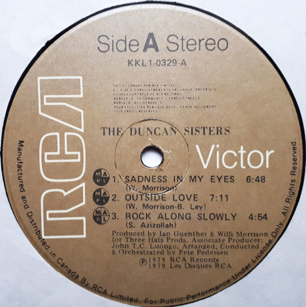 Duncan Sisters - The Duncan Sisters | RCA Victor (KKL1-0329) - 3