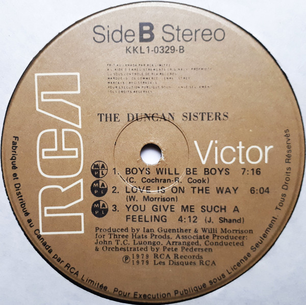 Duncan Sisters - The Duncan Sisters | RCA Victor (KKL1-0329) - 4