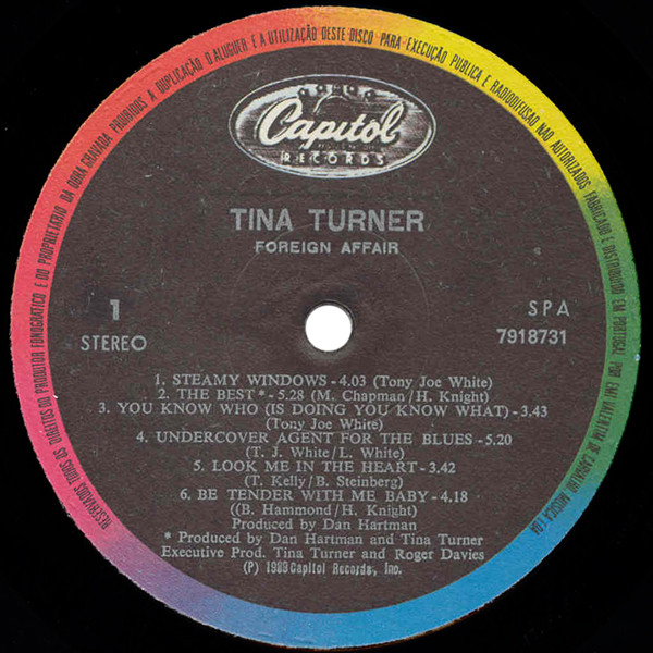 Tina Turner - Foreign Affair | Capitol Records (7918731) - 3