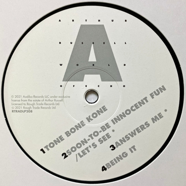 Arthur Russell - World Of Echo | Rough Trade (RTRADLP208) - 3 Arthur Russell - World Of Echo | Rough Trade (RTRADLP208) - 3