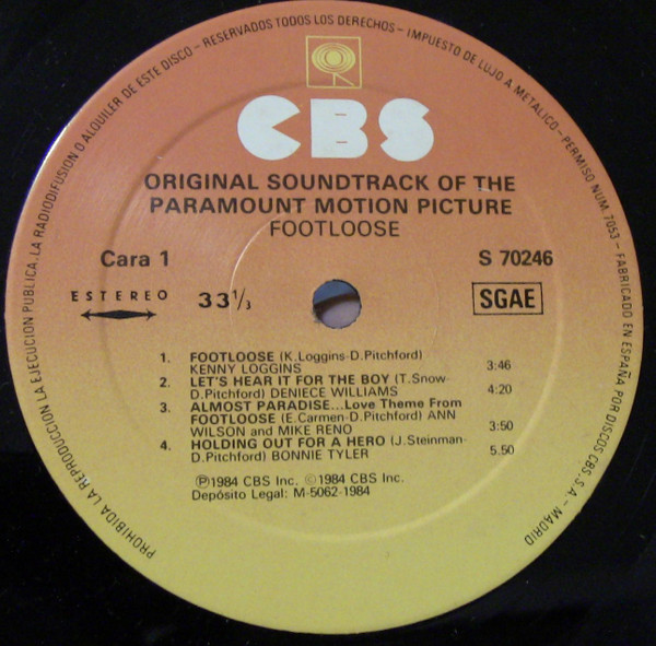 Various - Footloose (Original Motion Picture Soundtrack) | CBS (S 70246) - 3
