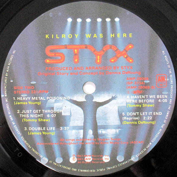 Styx - Kilroy Was Here | A&M Records (AMP-28068) - 4