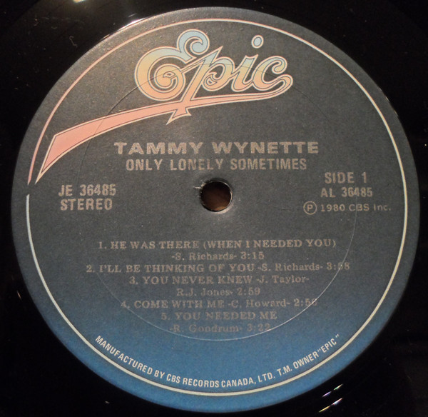 Tammy Wynette - Only Lonely Sometimes | Epic (JE 36485) - 3 Tammy Wynette - Only Lonely Sometimes | Epic (JE 36485) - 3