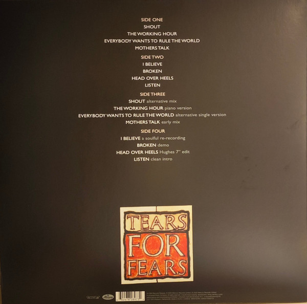 Tears For Fears - Songs From The Big Chair | Mercury (7808973) - 2