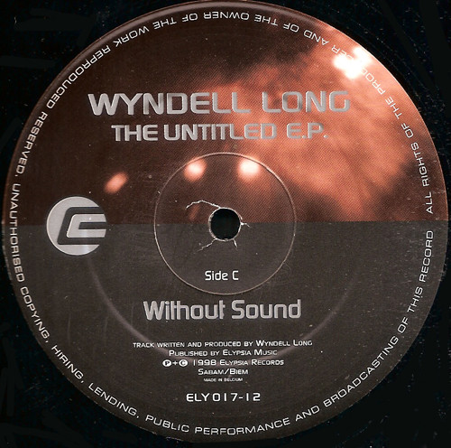 Wyndell Long - The Untitled E.P. | Elypsia (ELY017-12) - 3