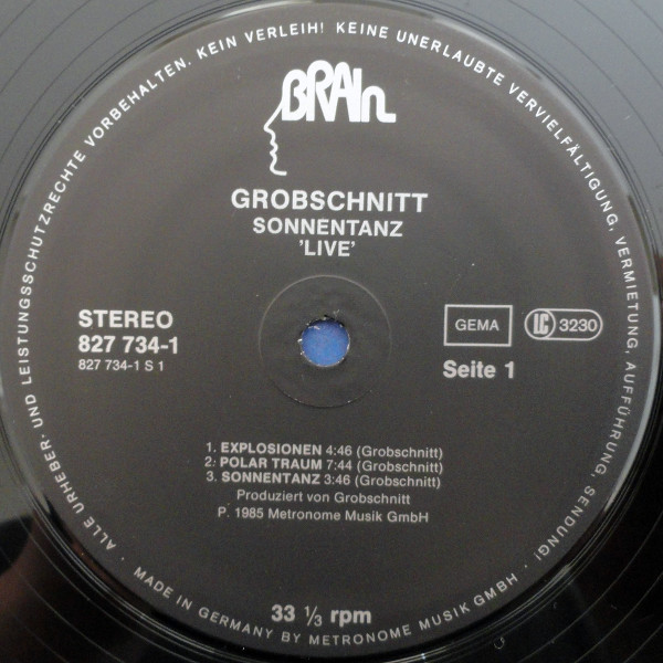 Grobschnitt - Sonnentanz - Live | Brain (827 734-1) - 4 Grobschnitt - Sonnentanz - Live | Brain (827 734-1) - 4