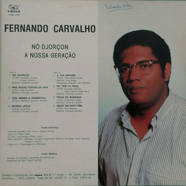 Fernando Carvalho - Nô Djorçon - A Nossa Geração | Vidisco (11.40-1131) - 2 Fernando Carvalho - Nô Djorçon - A Nossa Geração | Vidisco (11.40-1131) - 2