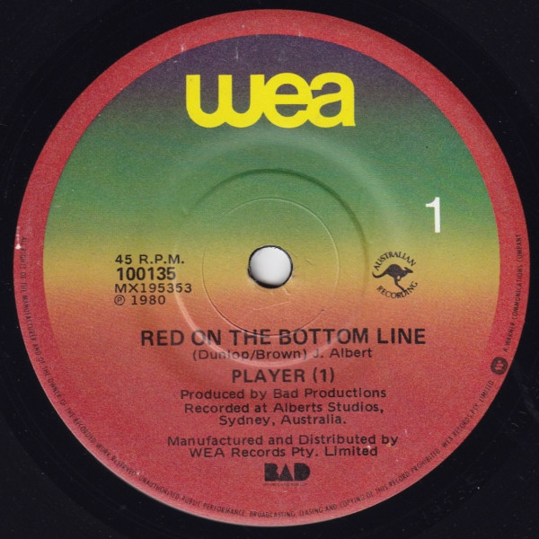 Player [1] - Red On The Bottom Line | WEA (100135) - main