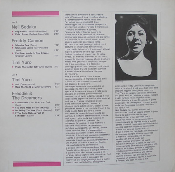 Various - Neil Sedaka / Freddy Cannon / Timi Yuro / Freddie & The Dreamers | Curcio (GSR-35) - 2