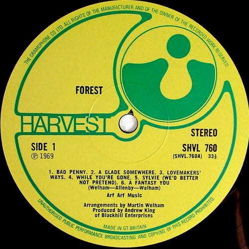 Forest - Forest | Harvest (SHVL 760)