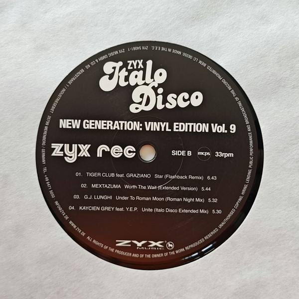 Various - ZYX Italo Disco New Generation Vinyl Edition Vol.9 | ZYX Music (ZYX 54061-1) - 4