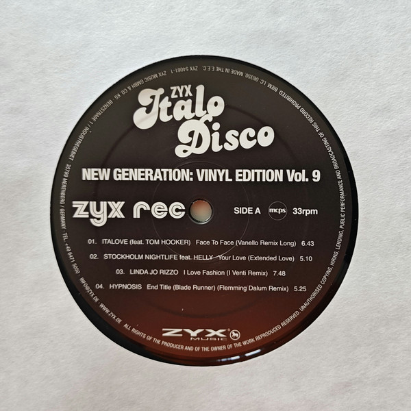Various - ZYX Italo Disco New Generation Vinyl Edition Vol.9 | ZYX Music (ZYX 54061-1) - 3