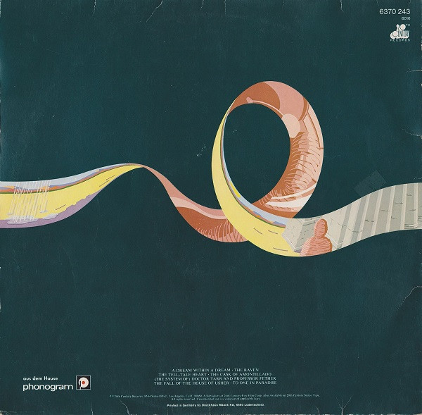 The Alan Parsons Project - Tales Of Mystery And Imagination | 20th Century Records (6370 243) - 2 The Alan Parsons Project - Tales Of Mystery And Imagination | 20th Century Records (6370 243) - 2