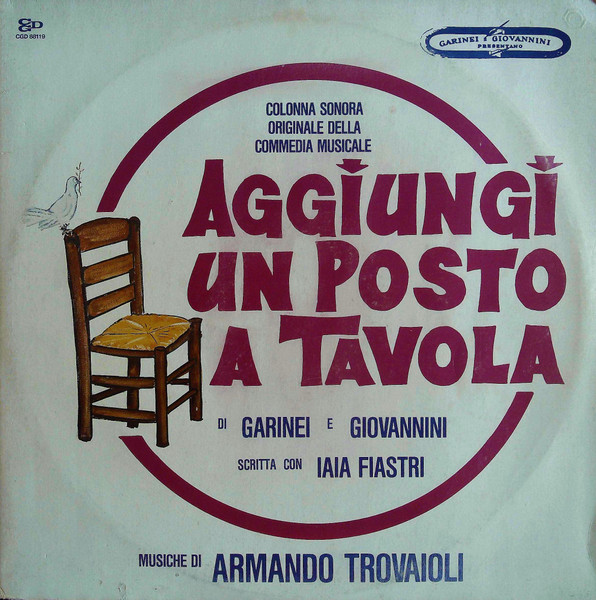 Armando Trovaioli - Aggiungi Un Posto A Tavola | CGD (CGD 88119) - main Armando Trovaioli - Aggiungi Un Posto A Tavola | CGD (CGD 88119) - main