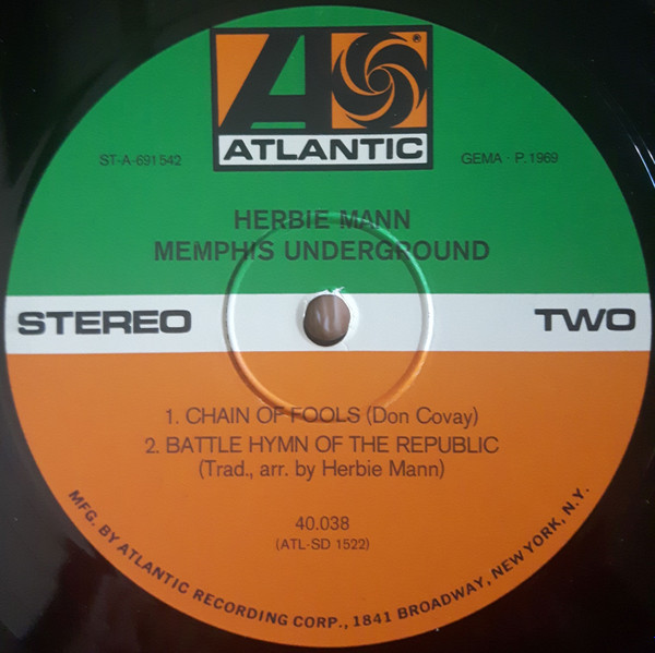 Herbie Mann - Memphis Underground | Atlantic (40.038) - 4