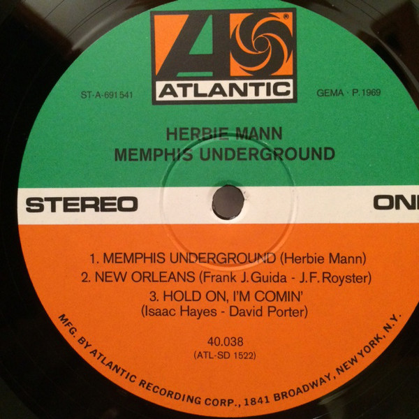 Herbie Mann - Memphis Underground | Atlantic (40.038) - 3