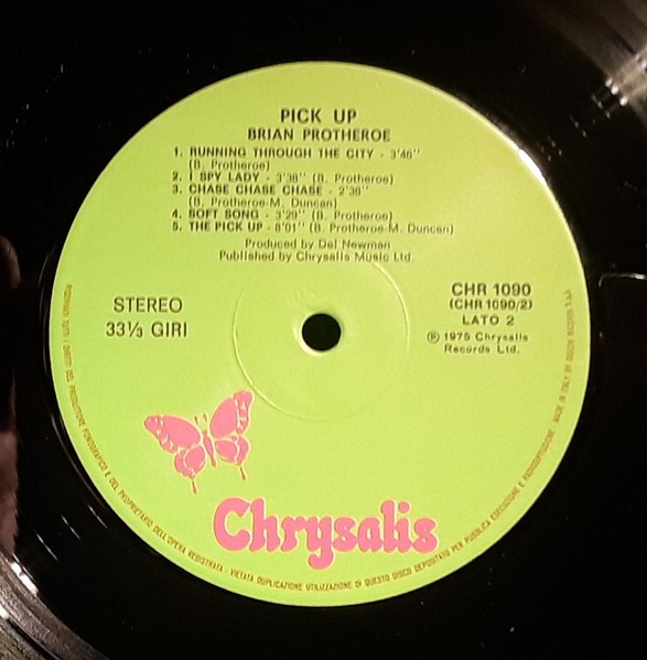 Brian Protheroe - Pick-Up | Chrysalis (CHR.1090) - 4