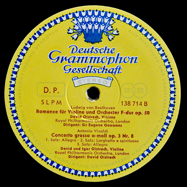 David Oistrach Und Igor Oistrach - Johann Sebastian Bach • Ludwig van Beethoven • Antonio Vivaldi - David Und Igor Oistrach | Deutsche Grammophon (SLPM 138 714) - 4 David Oistrach Und Igor Oistrach - Johann Sebastian Bach • Ludwig van Beethoven • Antonio Vivaldi - David Und Igor Oistrach | Deutsche Grammophon (SLPM 138 714) - 4