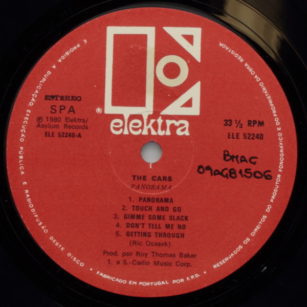 The Cars - Panorama | Elektra (ELE 52240) - 3