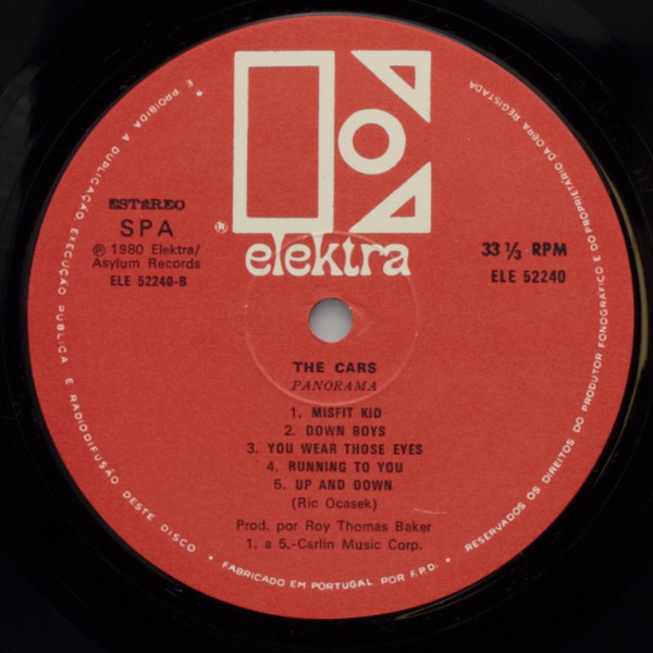 The Cars - Panorama | Elektra (ELE 52240) - 4