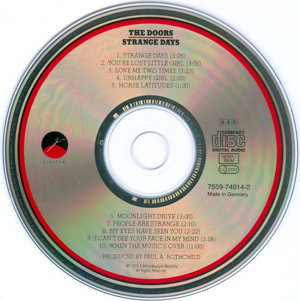 The Doors - Strange Days | Elektra (7559-74014-2) - 3