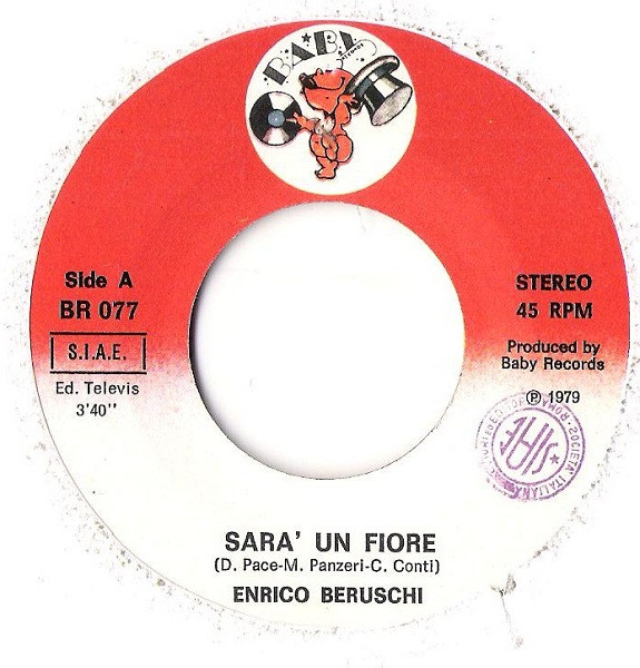 Enrico Beruschi - Sarà Un Fiore | Baby Records (BR 077) - 3