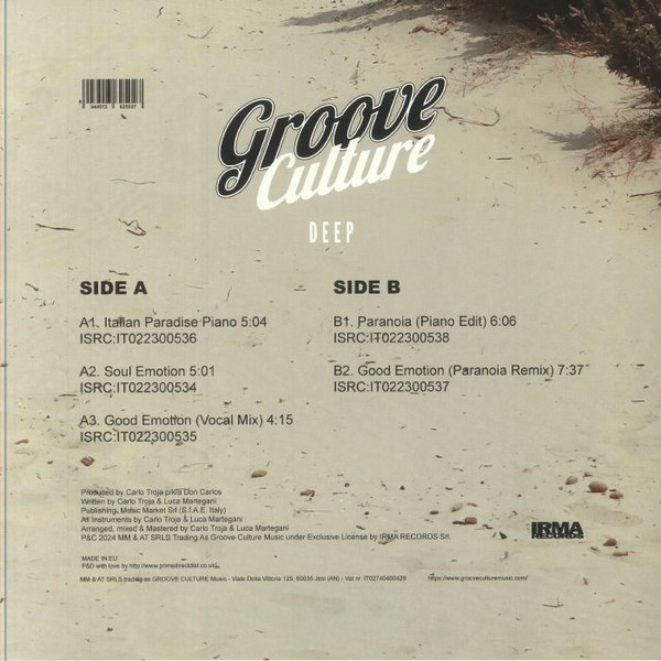 Don Carlos - Italian Paradise Ep | Groove Culture Deep (GCVDEEP005) - 2 Don Carlos - Italian Paradise Ep | Groove Culture Deep (GCVDEEP005) - 2