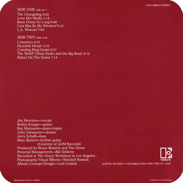 The Doors - L.A. Woman | Elektra (8122-79865-5) - 2 The Doors - L.A. Woman | Elektra (8122-79865-5) - 2
