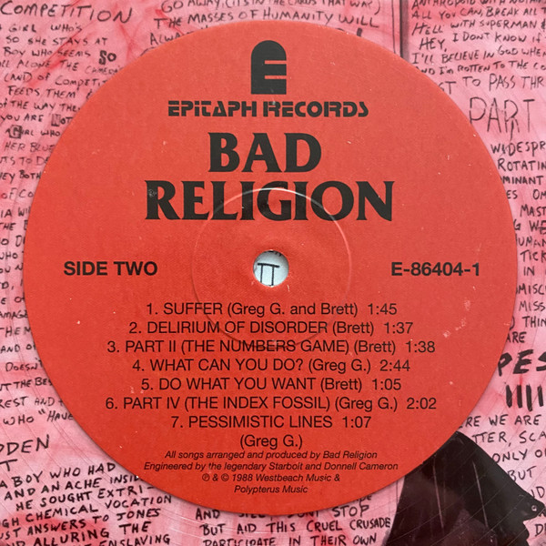 Bad Religion - Suffer | Epitaph (E-86404) - 4
