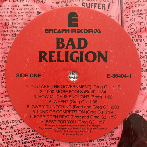 Bad Religion - Suffer | Epitaph (E-86404) - 3