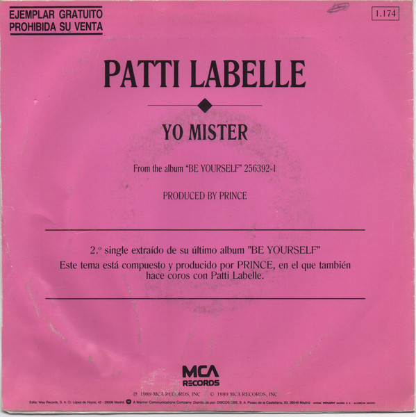 Patti LaBelle - Yo Mister | MCA Records (1.174) - 2