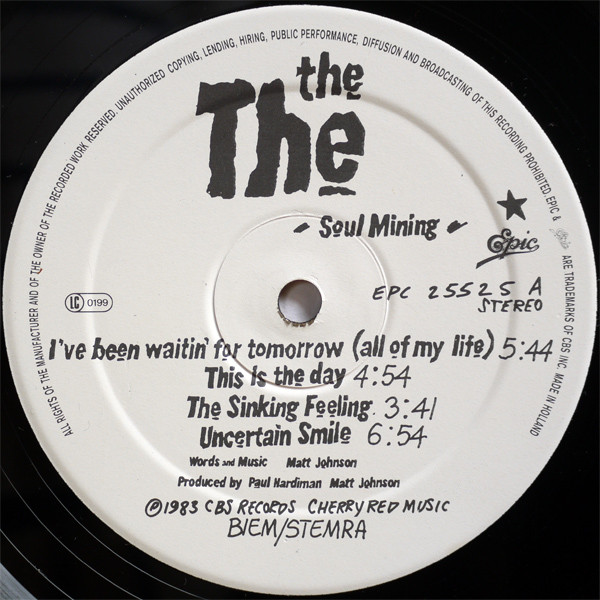 The The - Soul Mining | Epic (EPC 25525) - 3 The The - Soul Mining | Epic (EPC 25525) - 3