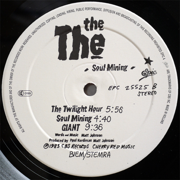 The The - Soul Mining | Epic (EPC 25525) - 4 The The - Soul Mining | Epic (EPC 25525) - 4