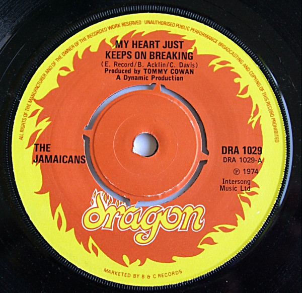 The Jamaicans - My Heart Just Keeps On Breaking | Dragon (DRA 1029) - main The Jamaicans - My Heart Just Keeps On Breaking | Dragon (DRA 1029) - main