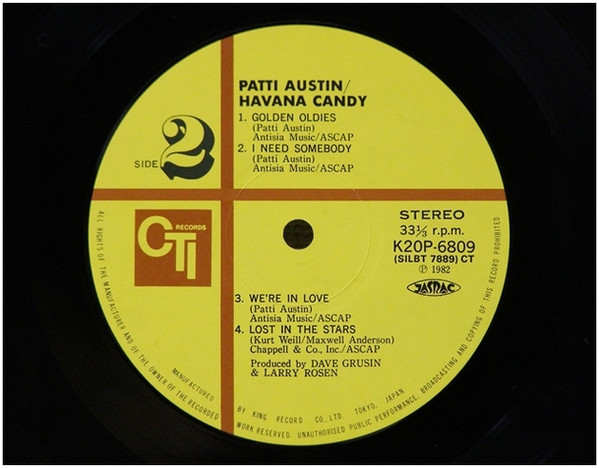 Patti Austin - Havana Candy | CTI Records (K20P-6809) - 4