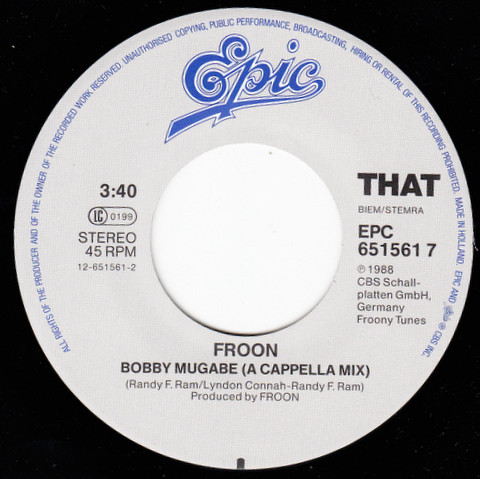 Froon - Bobby Mugabe | Epic (EPC 651561 7) - 4