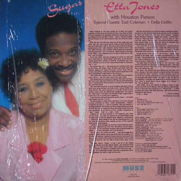 Etta Jones - Sugar | Muse Records (MR 5379) - 2