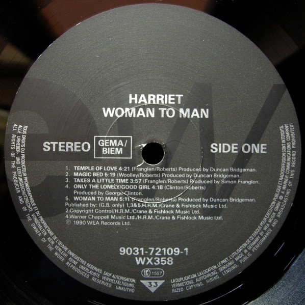 Harriet Roberts - Woman To Man | EastWest (9031-72109-1) - 3